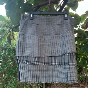 ✨⚡️💥 Halogen Pleated Plaid Black White Skirt